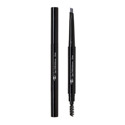 Eye Embrace Grace Medium Gray Eyebrow Pencil – Waterproof, Double-Ended Angled Tip & Spoolie, Cruelty-Free