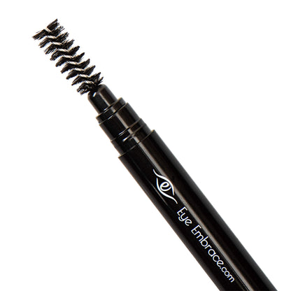 Eye Embrace Grace Medium Gray Eyebrow Pencil – Waterproof, Double-Ended Angled Tip & Spoolie, Cruelty-Free