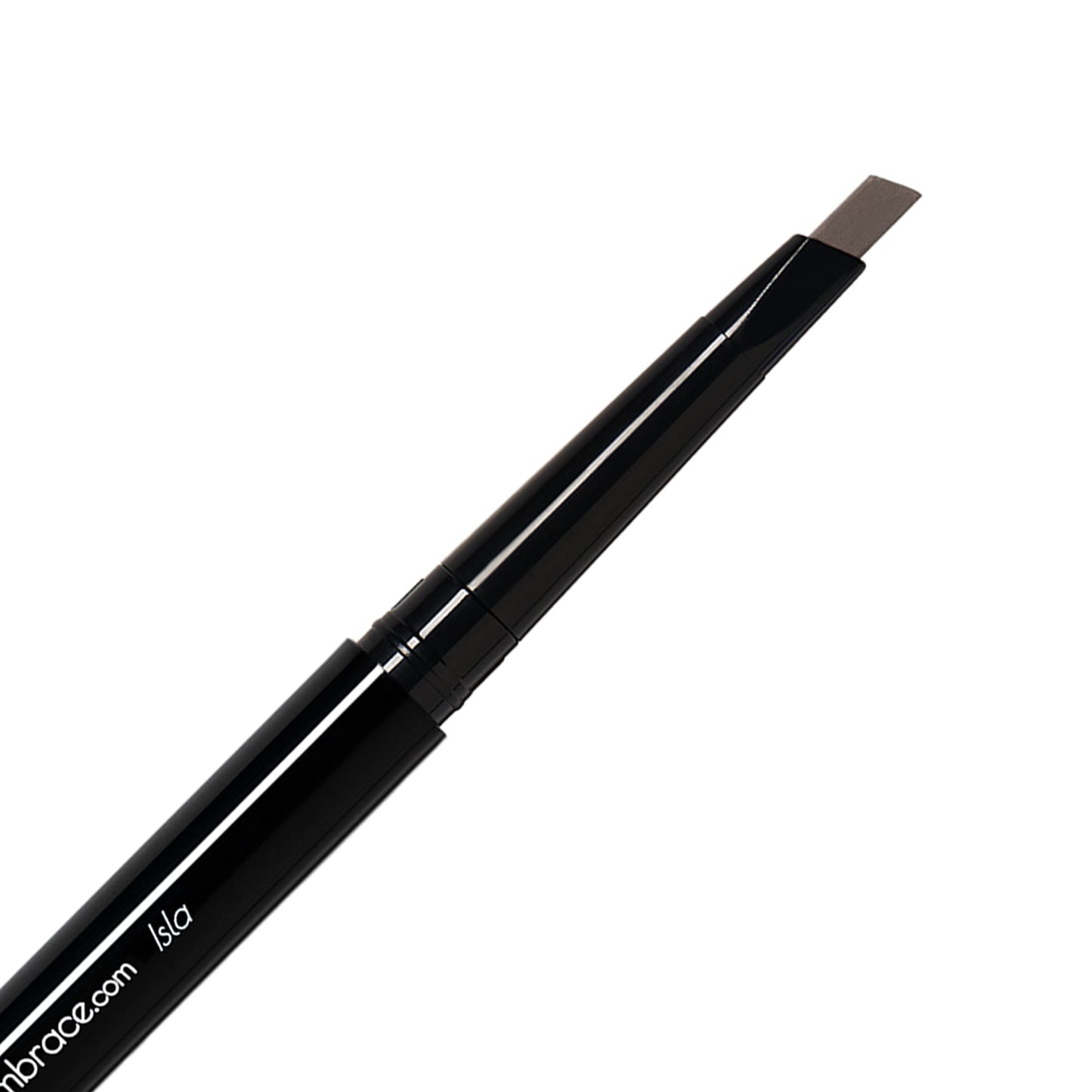 Eye Embrace Isla Eyebrow Pencil – Medium Brown-Gray, Waterproof, Double-Ended Angled Tip & Spoolie, Cruelty-Free