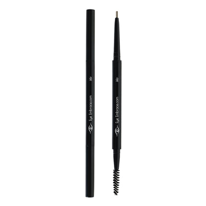 Eye Embrace Isla Micro Tip Pen: Waterproof Dual-Ended Brow Pencil in Gray-Brown