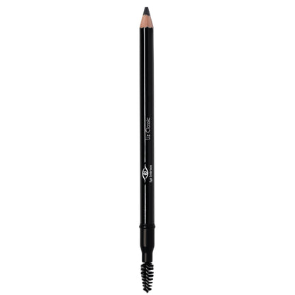 Eye Embrace Liz Classic: Warm Medium Gray Wooden Eyebrow Pencil – Waterproof, Double-Ended with Sharpener & Spoolie, Cruelty-Free