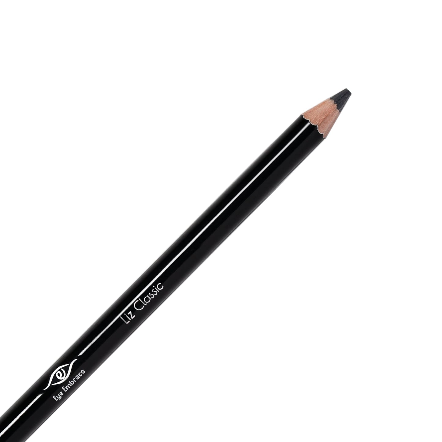 Eye Embrace Liz Classic: Warm Medium Gray Wooden Eyebrow Pencil – Waterproof, Double-Ended with Sharpener & Spoolie, Cruelty-Free