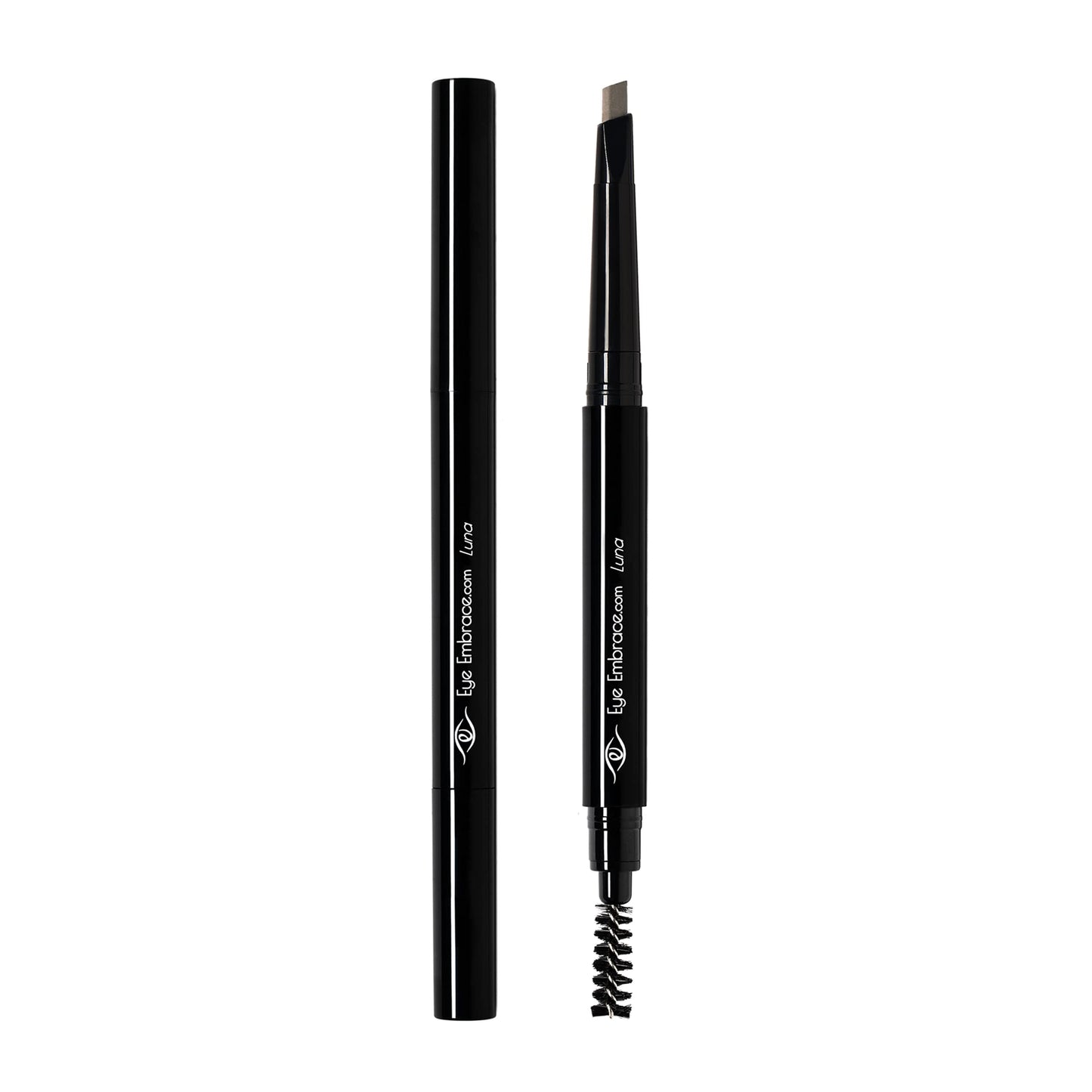 Eye Embrace Luna Eyebrow Pencil – Light Brown-Gray, Waterproof, Double-Ended Angled Tip
