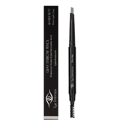 Eye Embrace Warm Betty Light Gray Eyebrow Pencil – Waterproof, Double-Ended Angled Tip & Spoolie, Cruelty-Free