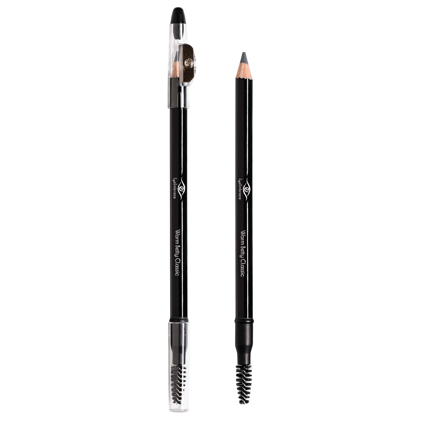 Eye Embrace Warm Betty Classic Eyebrow Pencil — Waterproof, Double-Ended with Sharpener & Spoolie (Cruelty-Free)