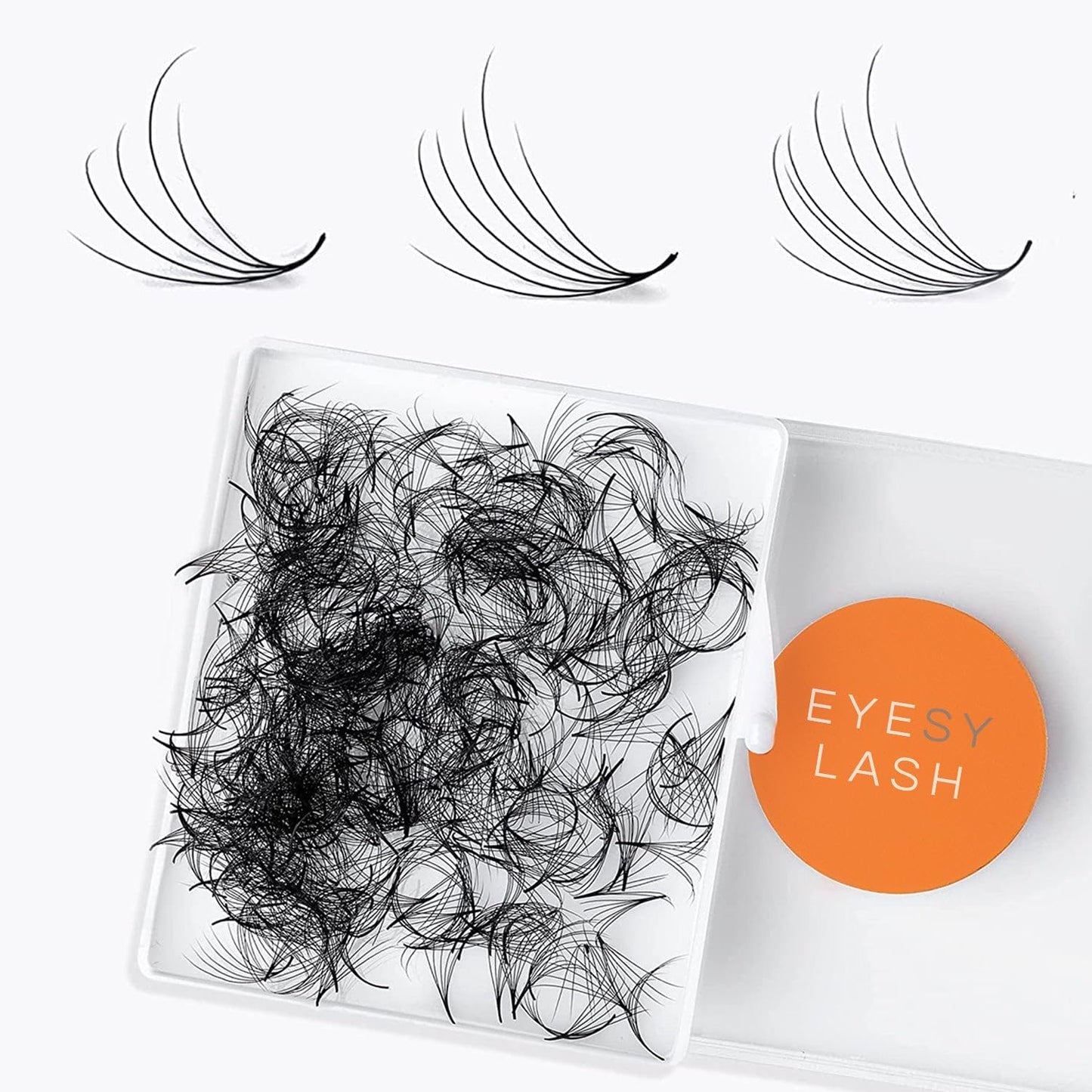 Eyesy Lash 500 Camellia Promade Fans – 5D 0.07, 8–12mm CC Curl