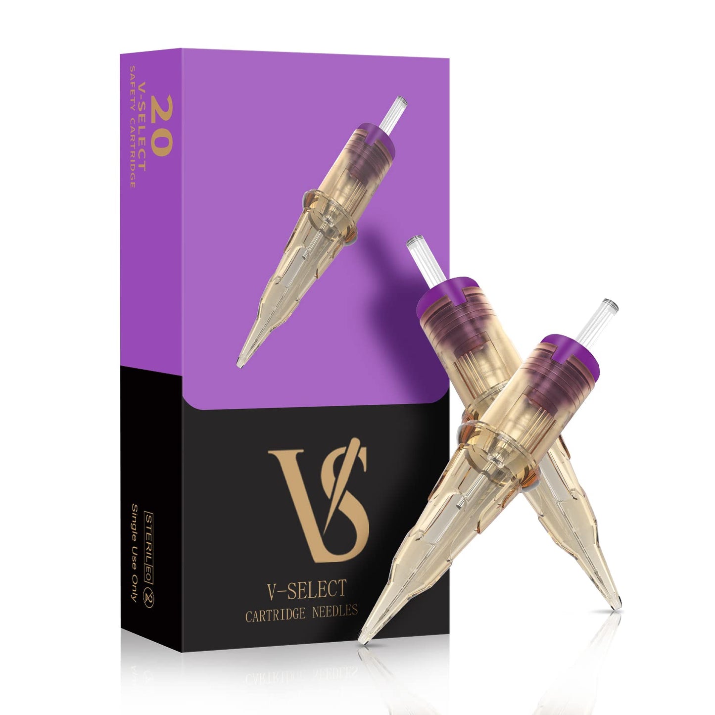 EZ Tattoo Cartridge Needles - 20Pcs #10 (3RS) V-Select for Micropigmentation | EZTAT2