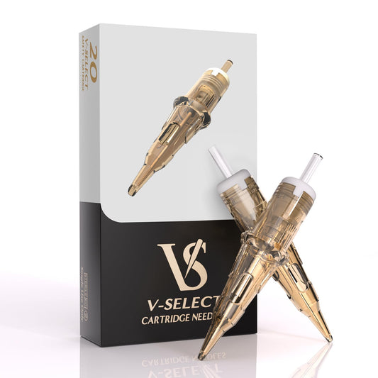 EZTAT2 EZ Tattoo Cartridge Needles 20Pcs #12 (8RL) – V-Select Standard Round Liner Cartridges for Rotary Machines