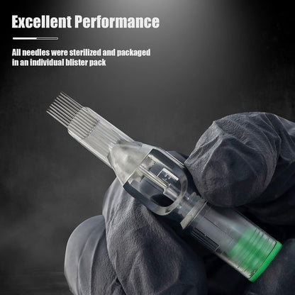 EZTAT2 EZ Tattoo Cartridge Needles 50Pcs #12 (7M1) - Revolution with Safety Membrane