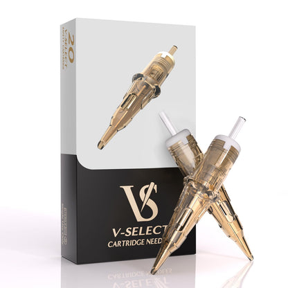 EZ Tattoo Cartridge Needles - 20Pcs #12 (7RL) V SELECT | Disposable Cartridges for Rotary Tattoo Machine