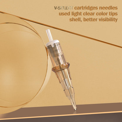 EZTAT2 V-SELECT Cartridges 20Pcs #12 11RL – Precision Round Liner for Rotary Machines