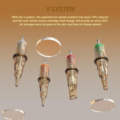 EZTAT2 V-SELECT Cartridges 20Pcs #12 (3RL) Round Liner Needles