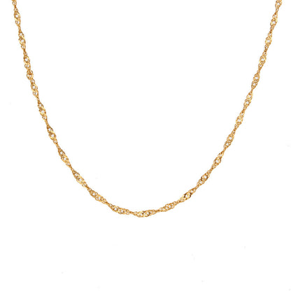 Water Wave Chain Bracelet & Necklace Set