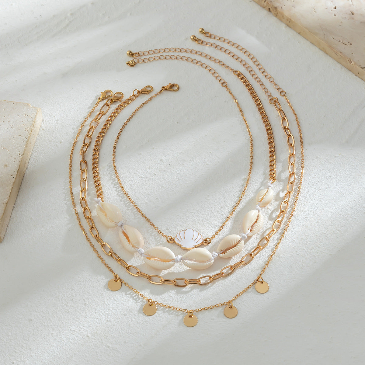Beaded Beach Pearl Necklace with Resin Star Pendant