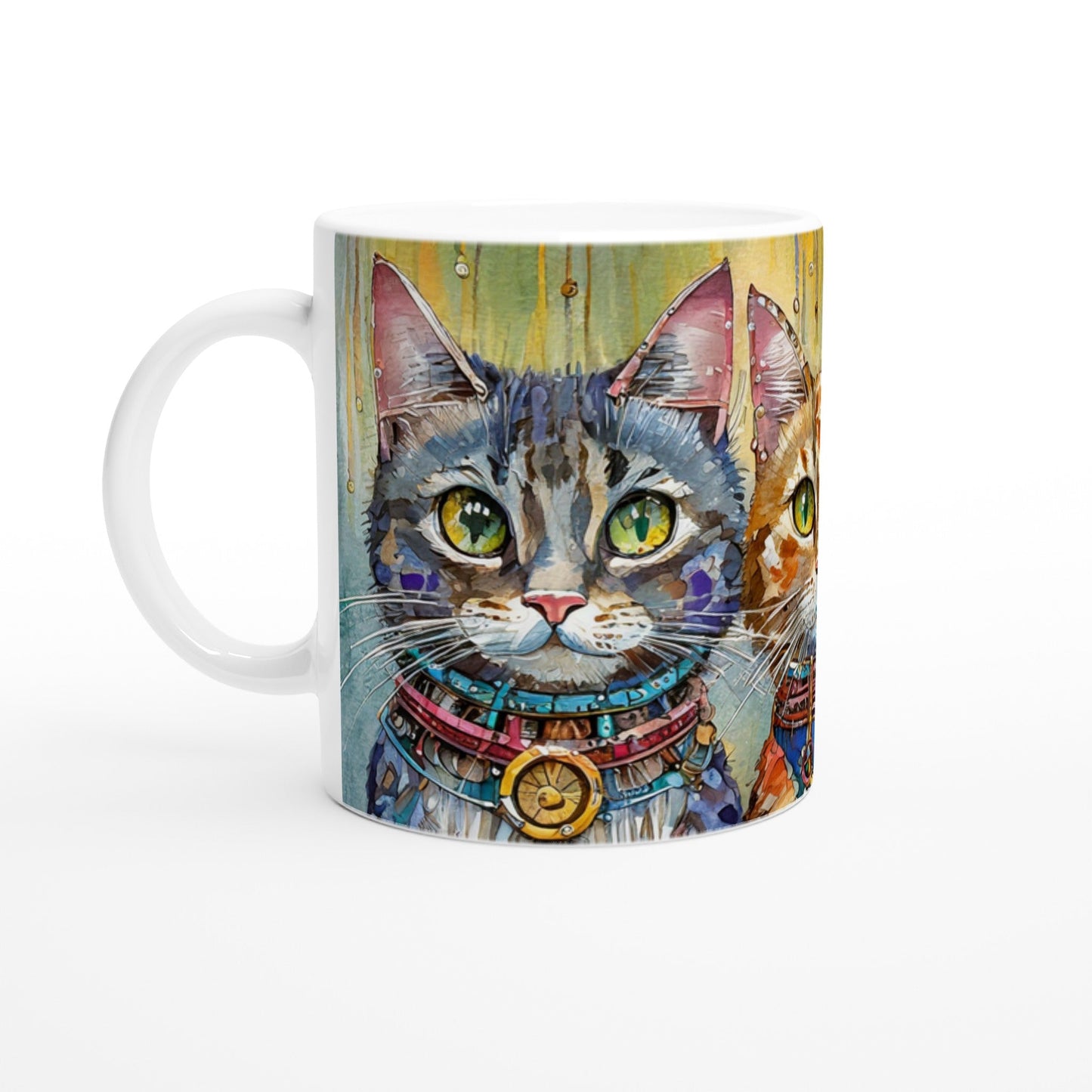 🐾 Cat Lovers Ceramic Mug – Glossy 11oz Coffee & Tea Cup