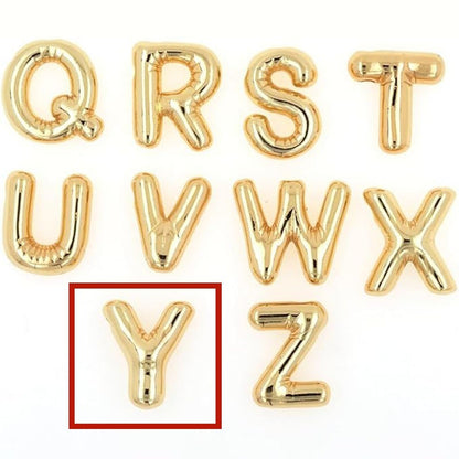 Glossy A-Z Letter Copper Pendant
