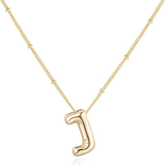 Glossy A-Z Letter Copper Pendant