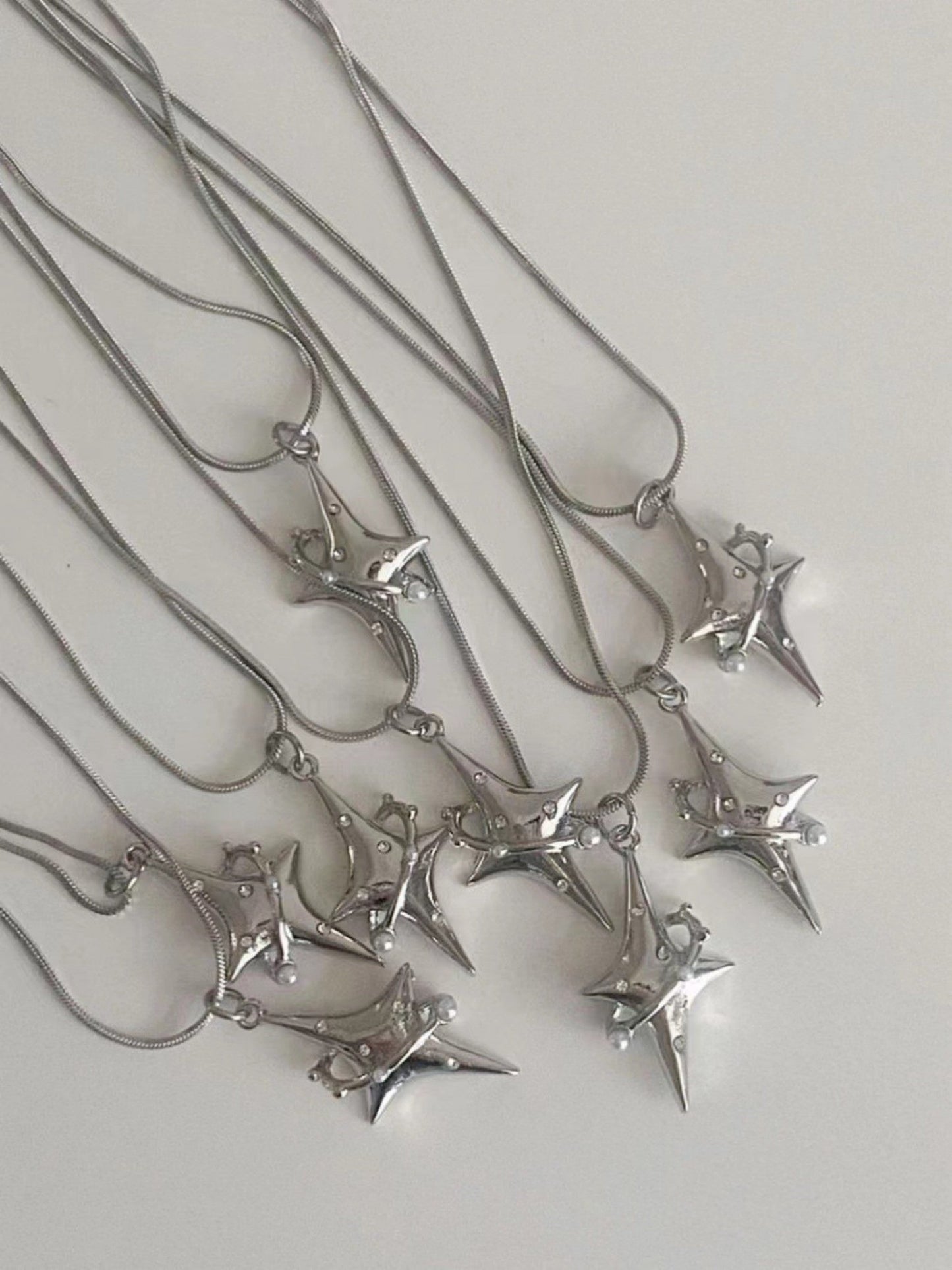 Ins Titanium Steel Star Chain Necklace