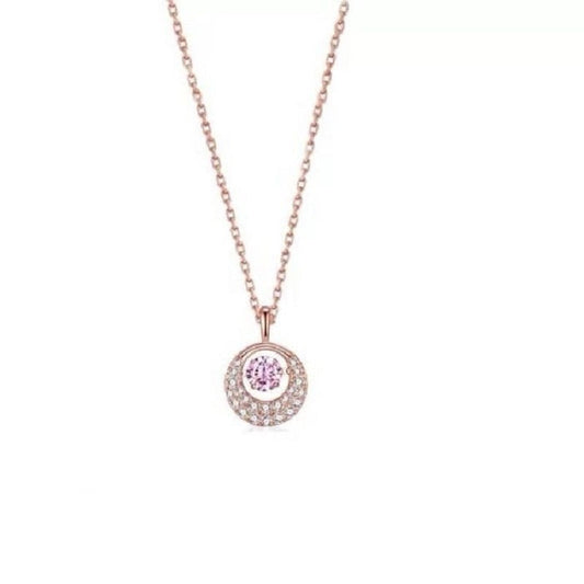 Pulse Heart Mobius Diamond Necklace