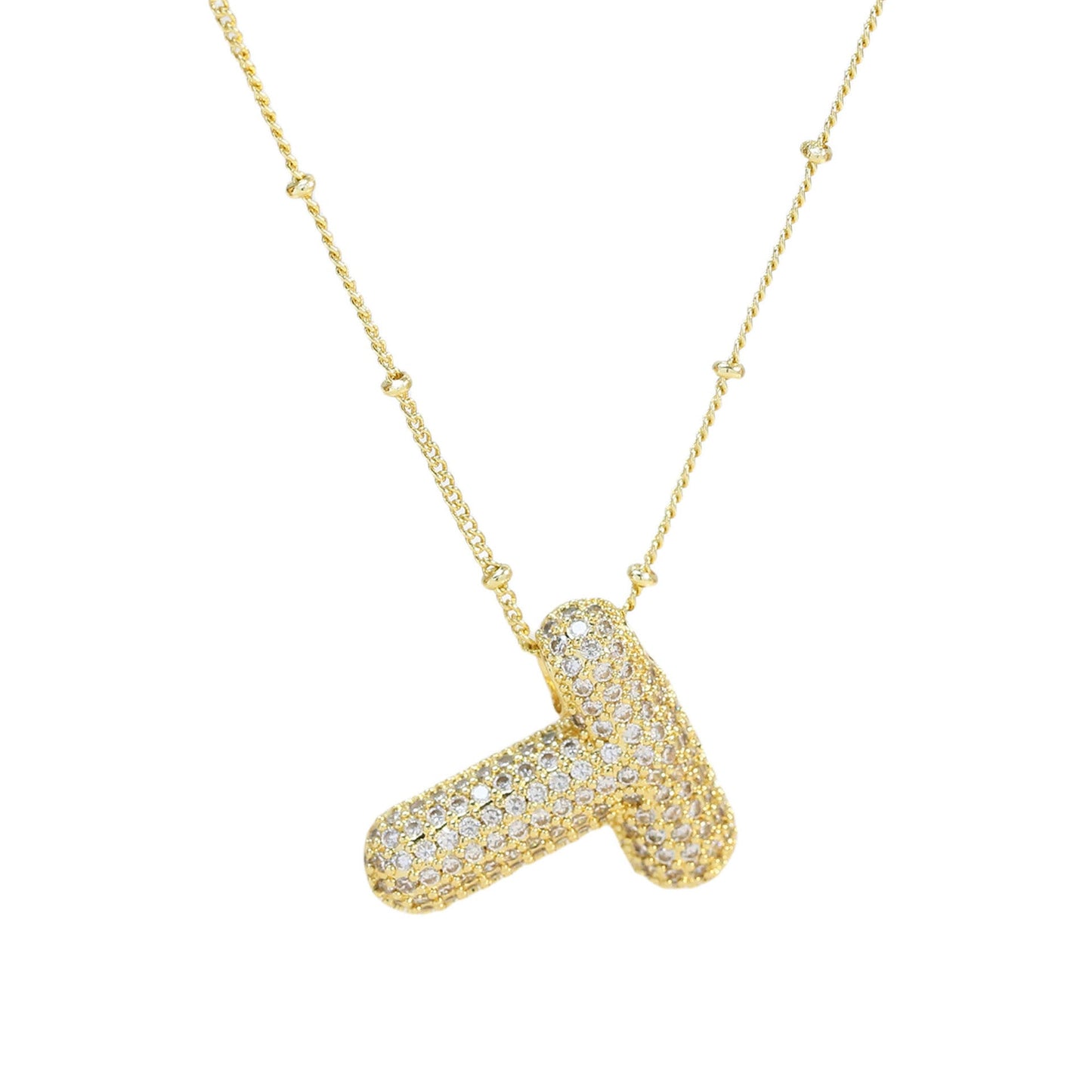 Bubble Balloon A-Z Letter Pendant Necklace