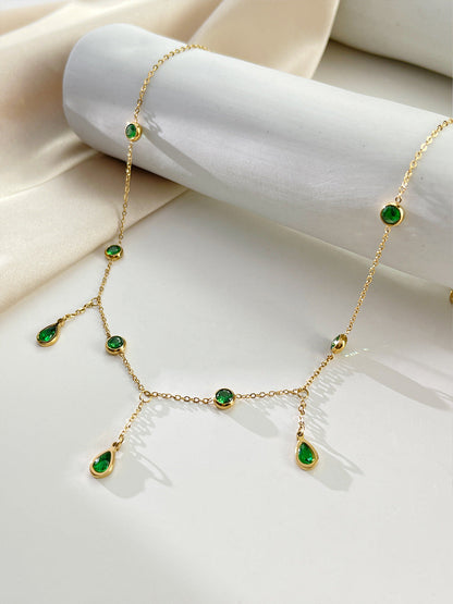 Beccarite Tassel Necklace