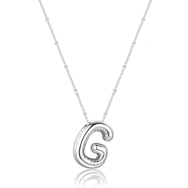 Glossy A-Z Letter Copper Pendant
