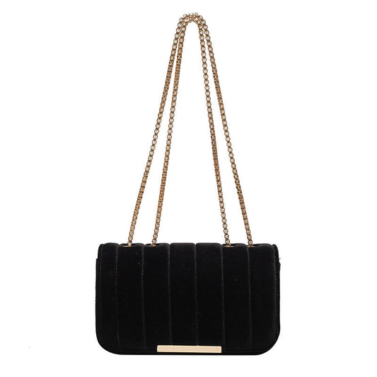 Shoulder Velvet Chain Crossbody Bag