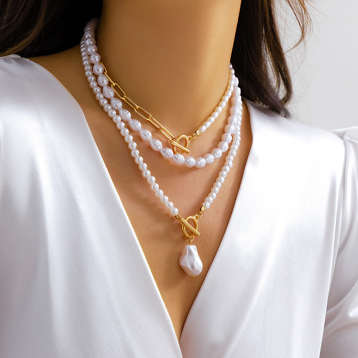 Retro Easy Matching OT Buckle Necklace