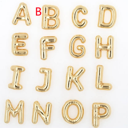 Glossy Letters Pendant Necklace