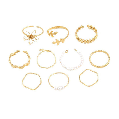 Flower Ring Set