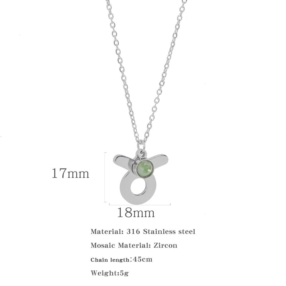 Zircon Constellation Zodiac Necklace