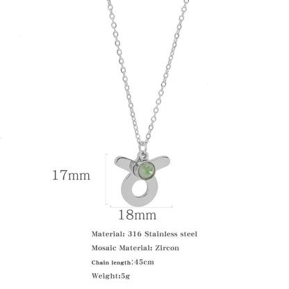 Zircon Constellation Zodiac Necklace