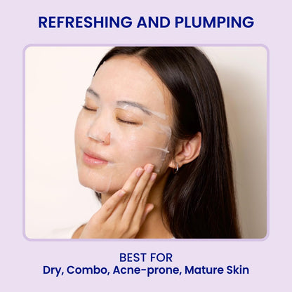 FACETORY Sea the Radiance Plumping Sheet Mask with Seaweed & Peptides – Hydration & Firming (10 Pack)