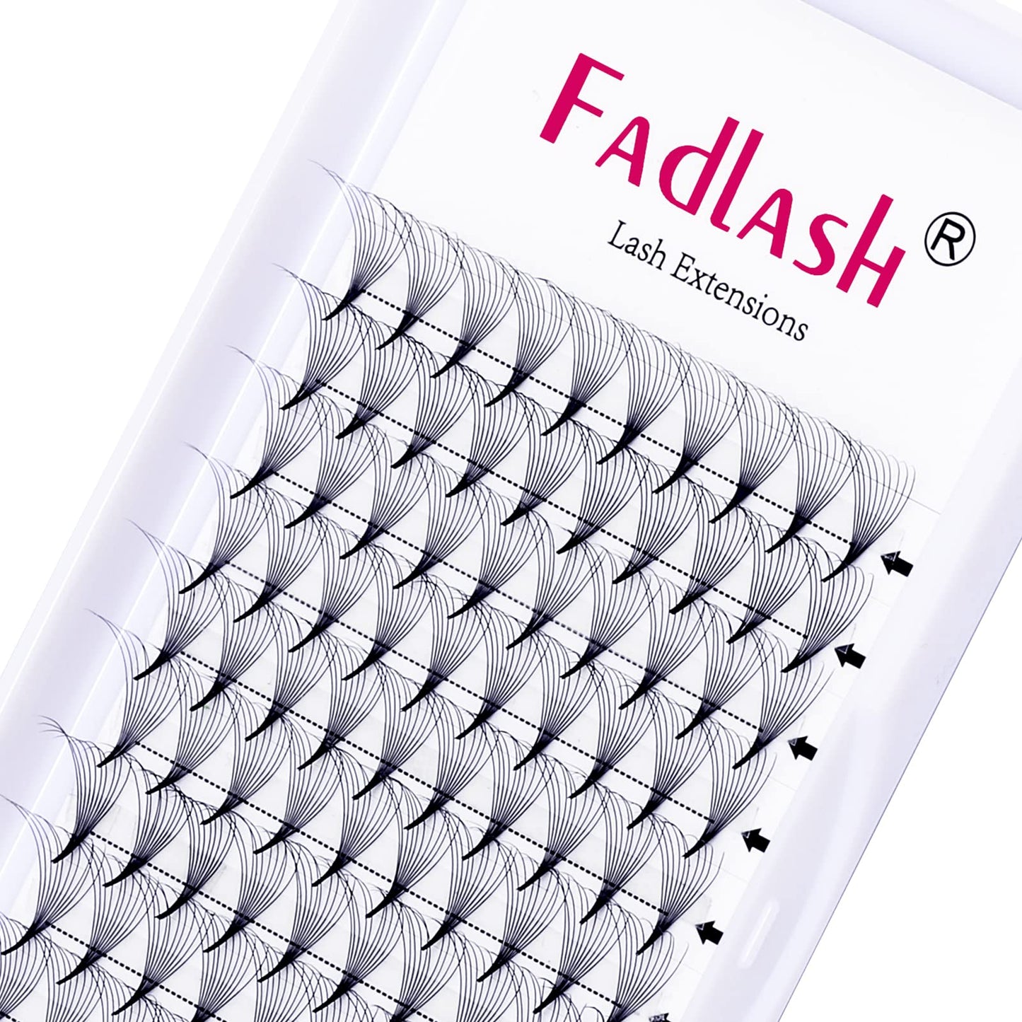 FADLASH 0.07mm C Curl 10D Premade Volume Lashes - 120pcs 10mm PBT