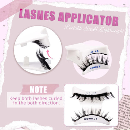FADLASH Magnetic Eyelashes – Natural Look, Glue-Free, Reusable Lashes with Applicator (2 Pairs) S01