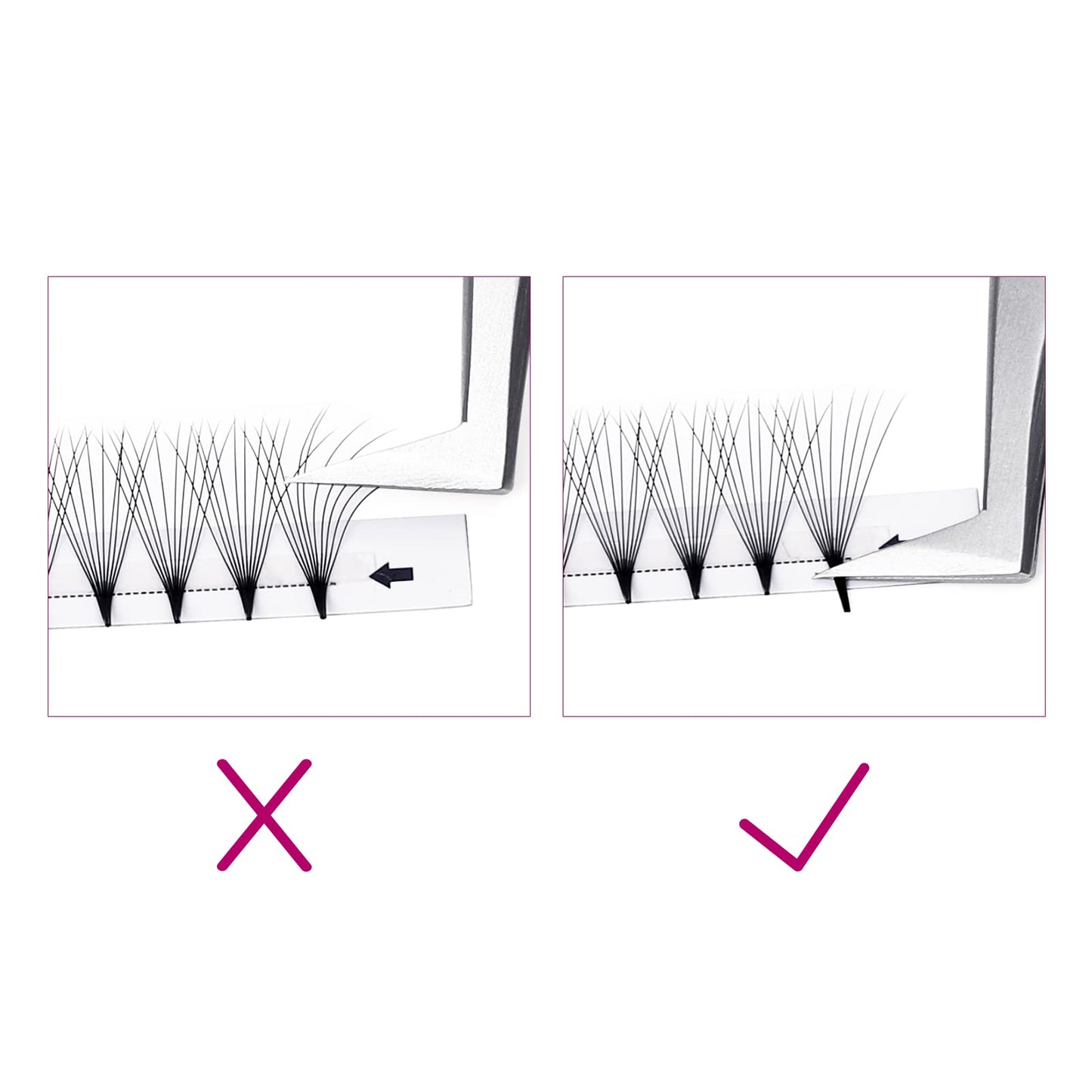FADLASH 0.07mm C Curl 10D Premade Volume Lashes - 120pcs 10mm PBT