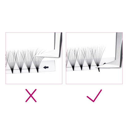 FADLASH 0.07mm C Curl 10D Premade Volume Lashes - 120pcs 10mm PBT