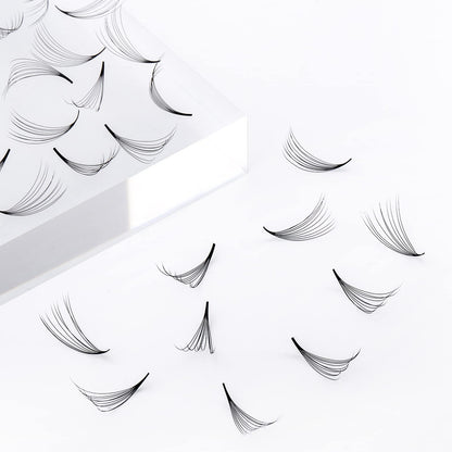 FADLASH Premade Lash Fans Mixed Tray – 1000 Loose Fans, 10D-0.07C, 15-20mm