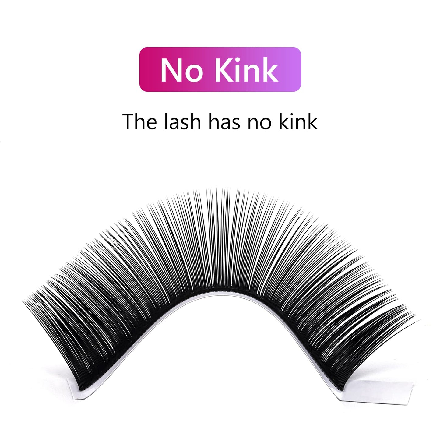 FADLASH Classic Volume Lash Extensions 0.07 D Curl 20-25mm – Premium Silk, Matte Black