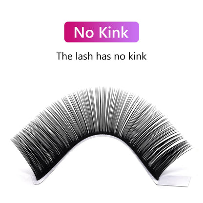 FADLASH Classic Volume Lash Extensions 0.07 D Curl 20-25mm – Premium Silk, Matte Black