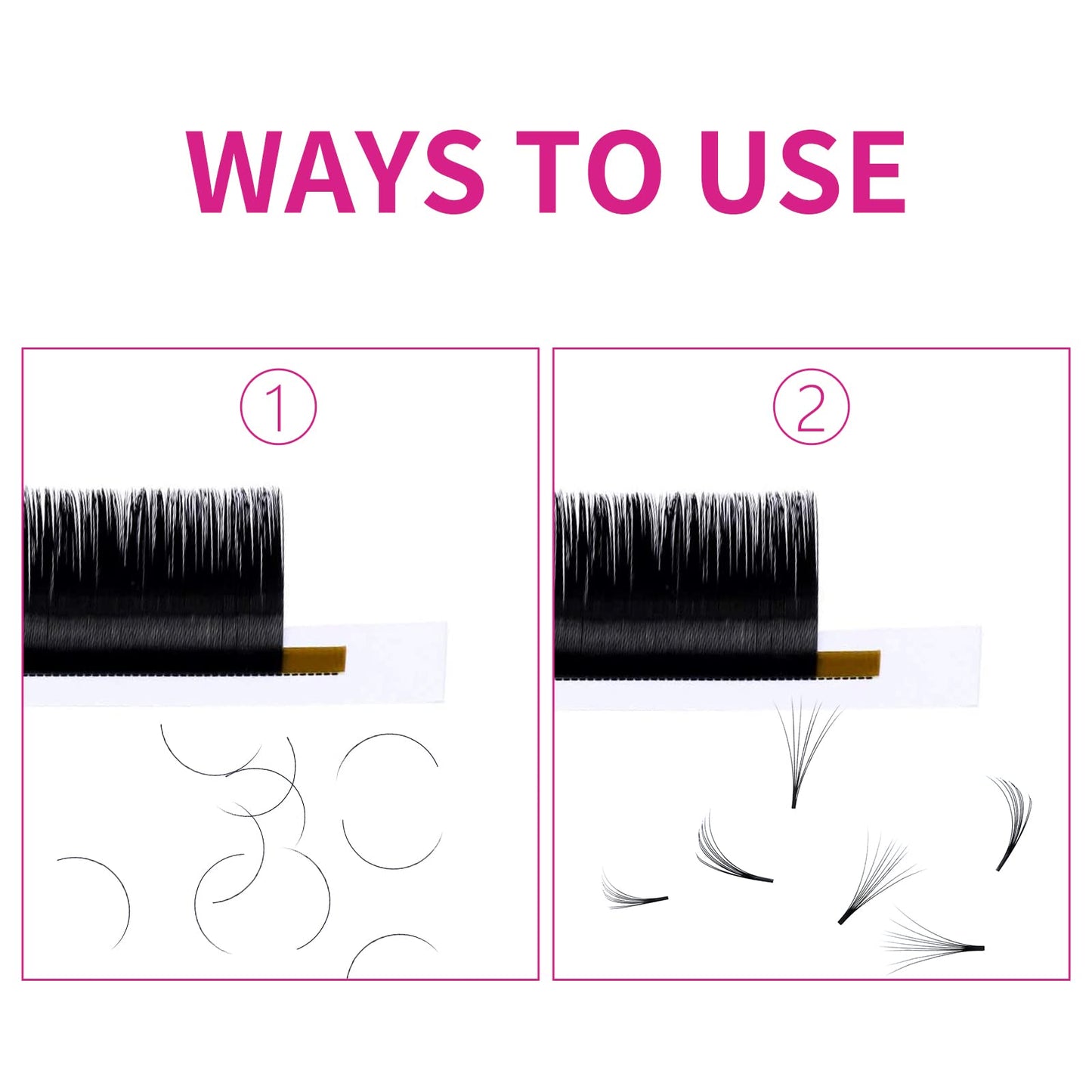 FADLASH Classic Volume Lash Extensions 0.07 D Curl 20-25mm – Premium Silk, Matte Black