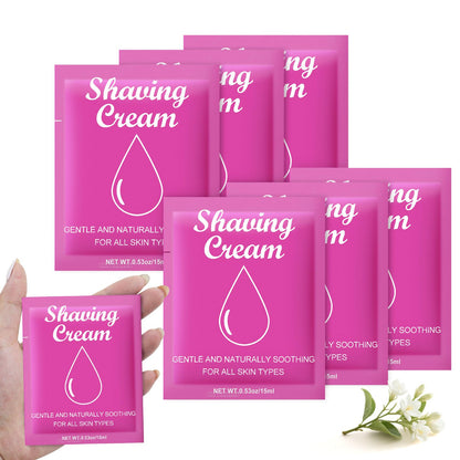 fafortune Womens Shaving Cream Bulk Travel Pack 0.53oz Jasmine – Pack of 200