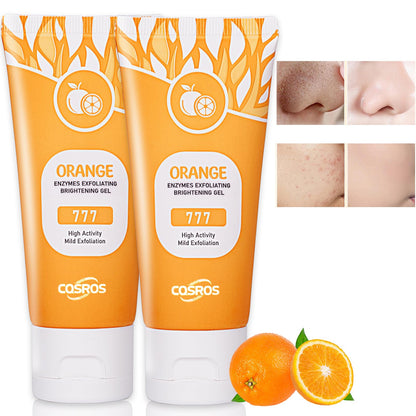 FAIRYTALESPACE Orange Exfoliating Gel Scrub for Face & Body – Deep Cleanse, Pore Refinement, Hydration (2PCS)