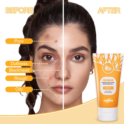 FAIRYTALESPACE Orange Exfoliating Gel Scrub – Deep Cleanse, Hydration & Blackhead Reduction (1PC)