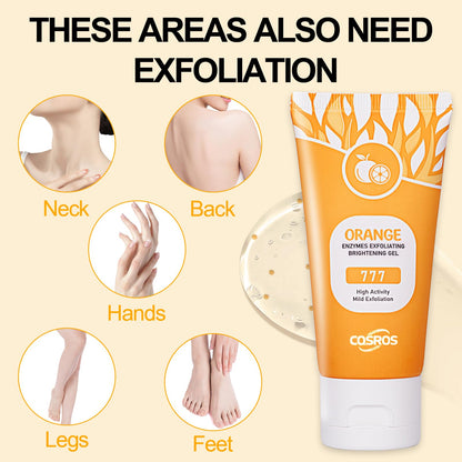 FAIRYTALESPACE Orange Exfoliating Gel Scrub – Deep Cleanse, Hydration & Blackhead Reduction (1PC)
