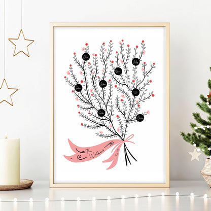 Family personalised gifts | wall art print