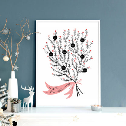Family personalised gifts | wall art print