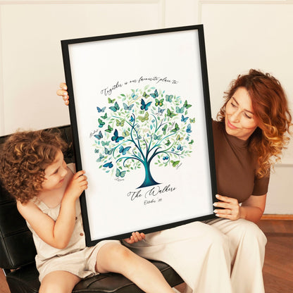 Family Tree Print | Set of 1 Botanical Wall art Prints