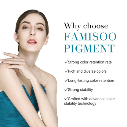 FAMISOO PMU Pigments for Eyebrow – Ash Brown 0.169oz/5ml | Long-Lasting Microblading Ink