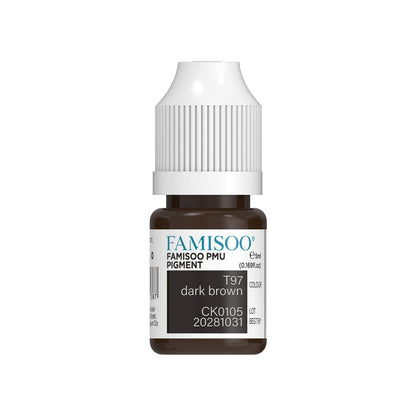 FAMISOO PMU Pigments for Eyebrow – 5ml True-Tone Microblading Ink for Brows, Lips & Eyeliner